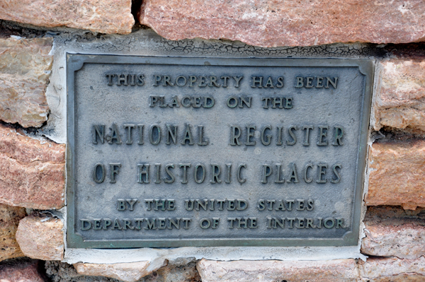National Register of Historic Places sign
